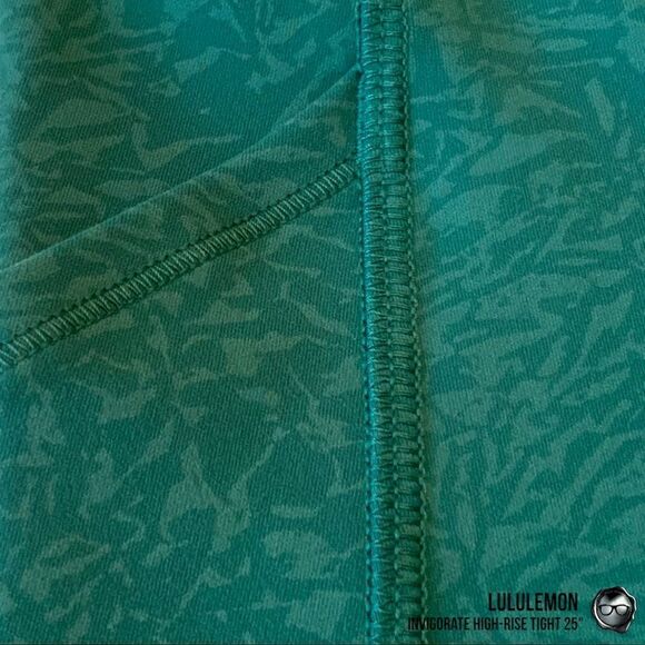LULULEMON INVIGORATE HIGH-RISE LEGGINGS 25” IN TEAL LAGOON BLUE-GREEN PETITE NEW - Picture 8 of 15